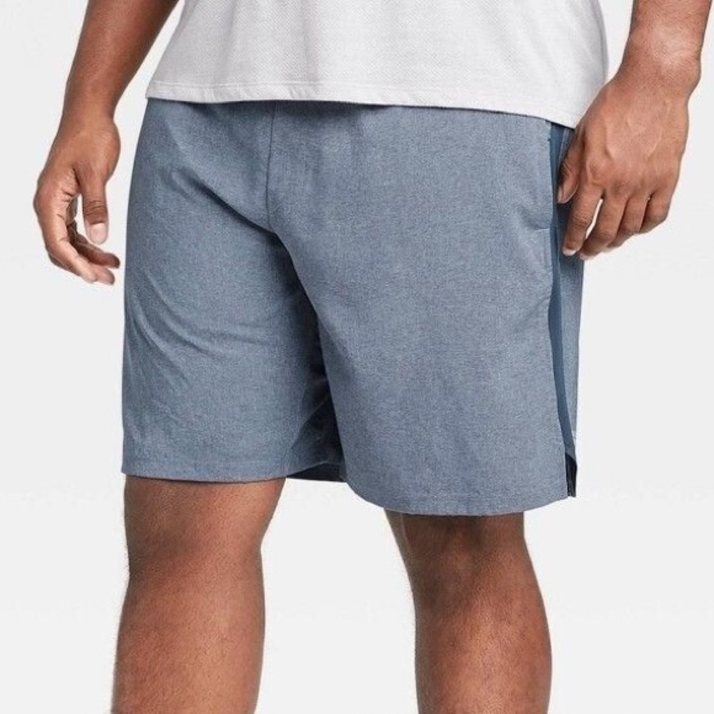 All in Motion Men's Blue 9” Lined Athletic Running Shorts XXL